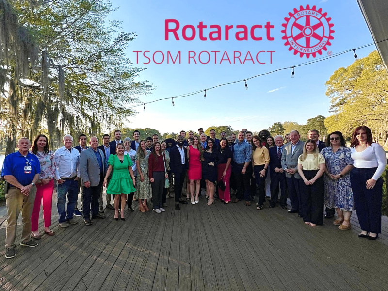 New members of Rotaract pose for a picture