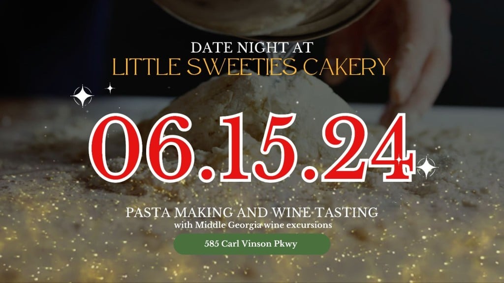 Date and time for Little Sweeties Cakery Paste Making and Wine tasting Date night