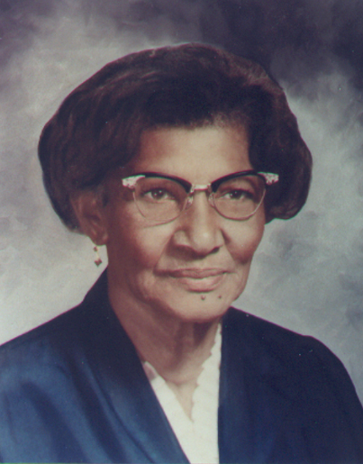 An African American woman looking at the camera.