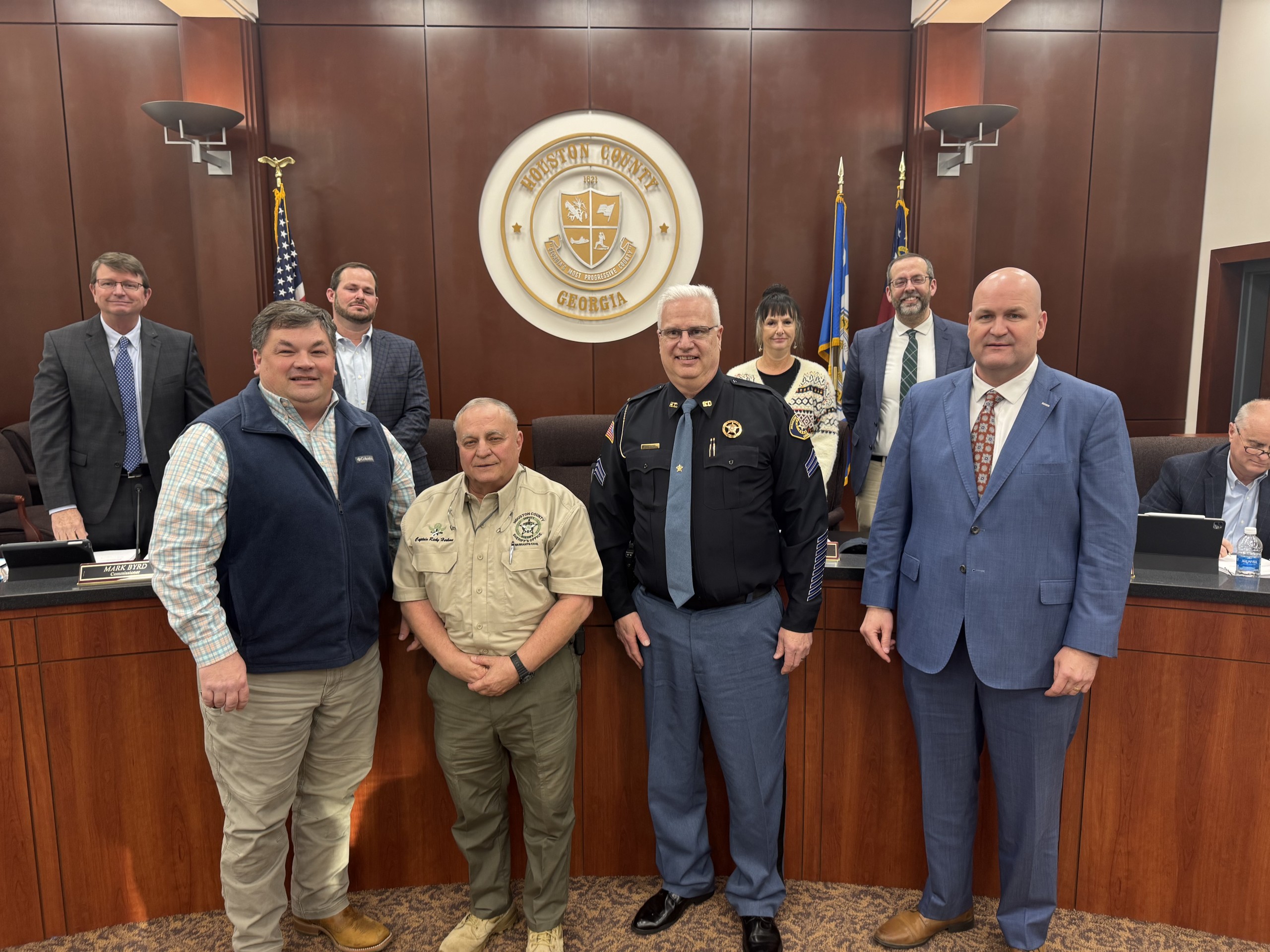 members of the Sheriff' Office and County Commissioners