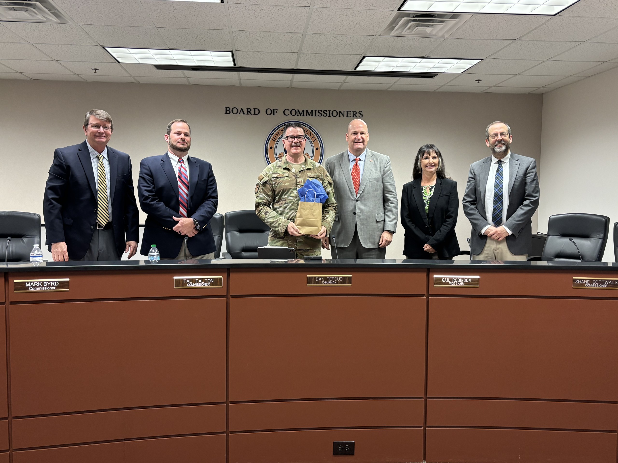 the Board and MSgt. Nathan Larios