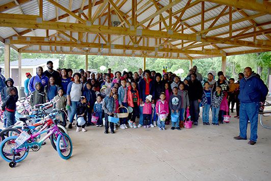 group of people at Easter Egg Hunt