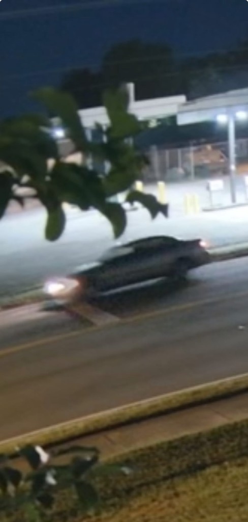 A blurry photo of a vehicle.