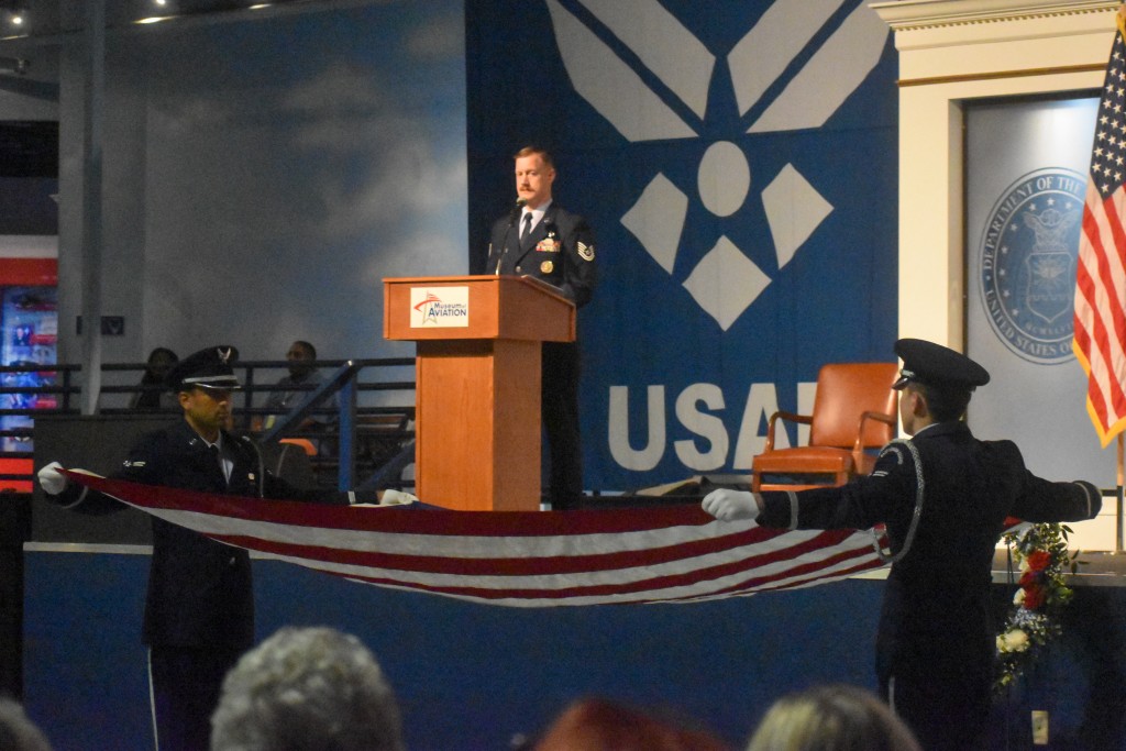 folding of the flag 