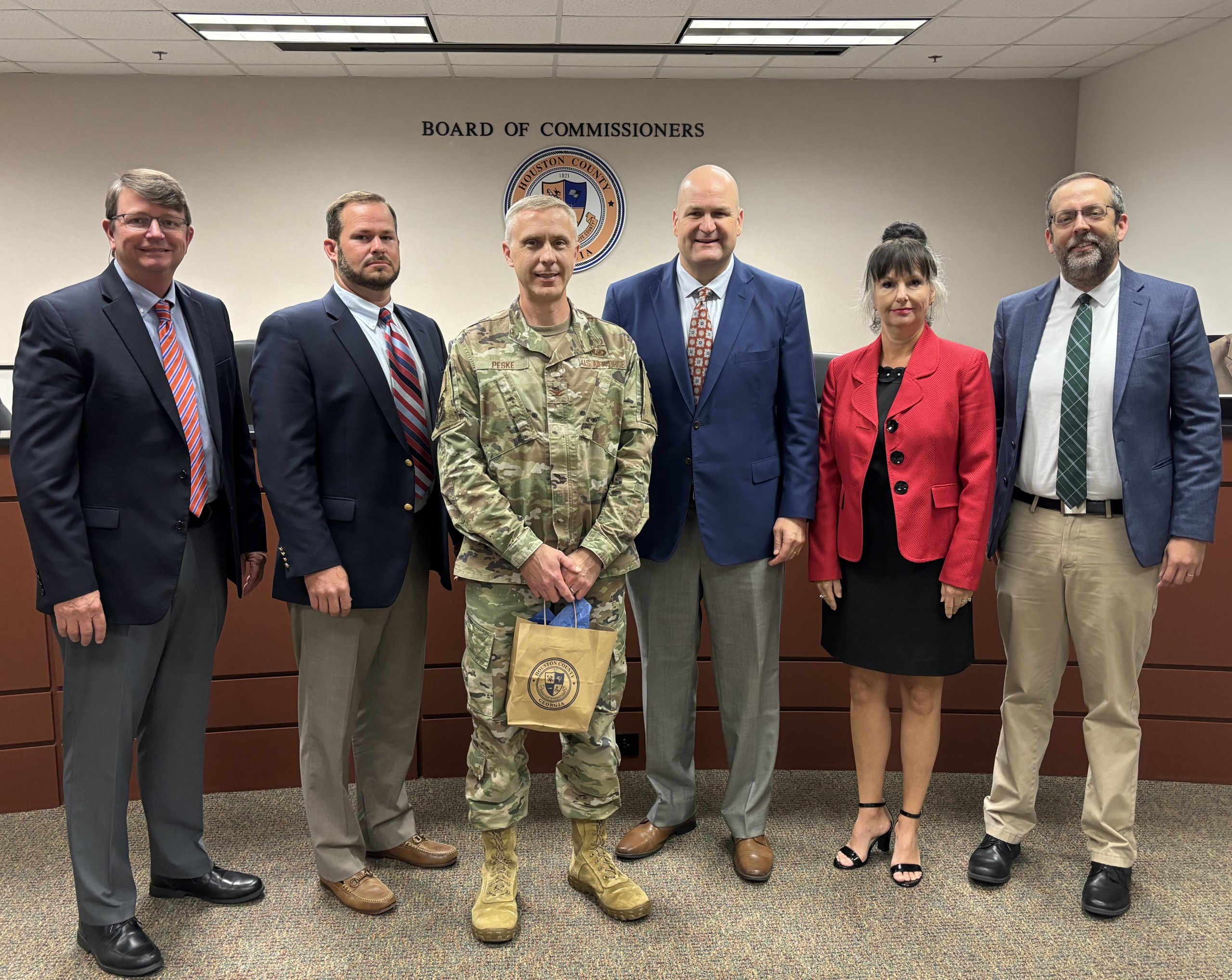 Board of Commisoners and Col. Jeff Peske