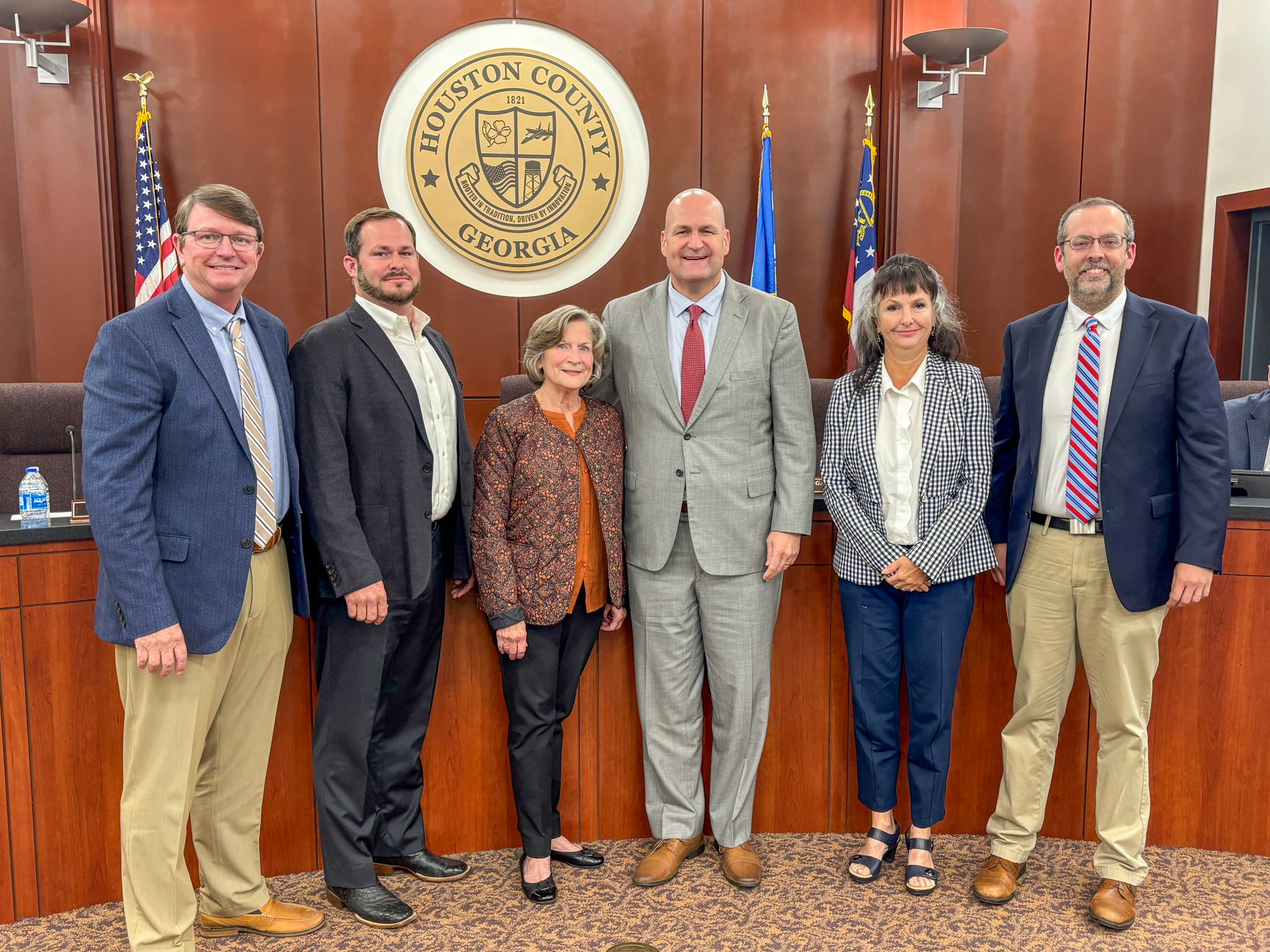 County Commissioners and Mary Perdue