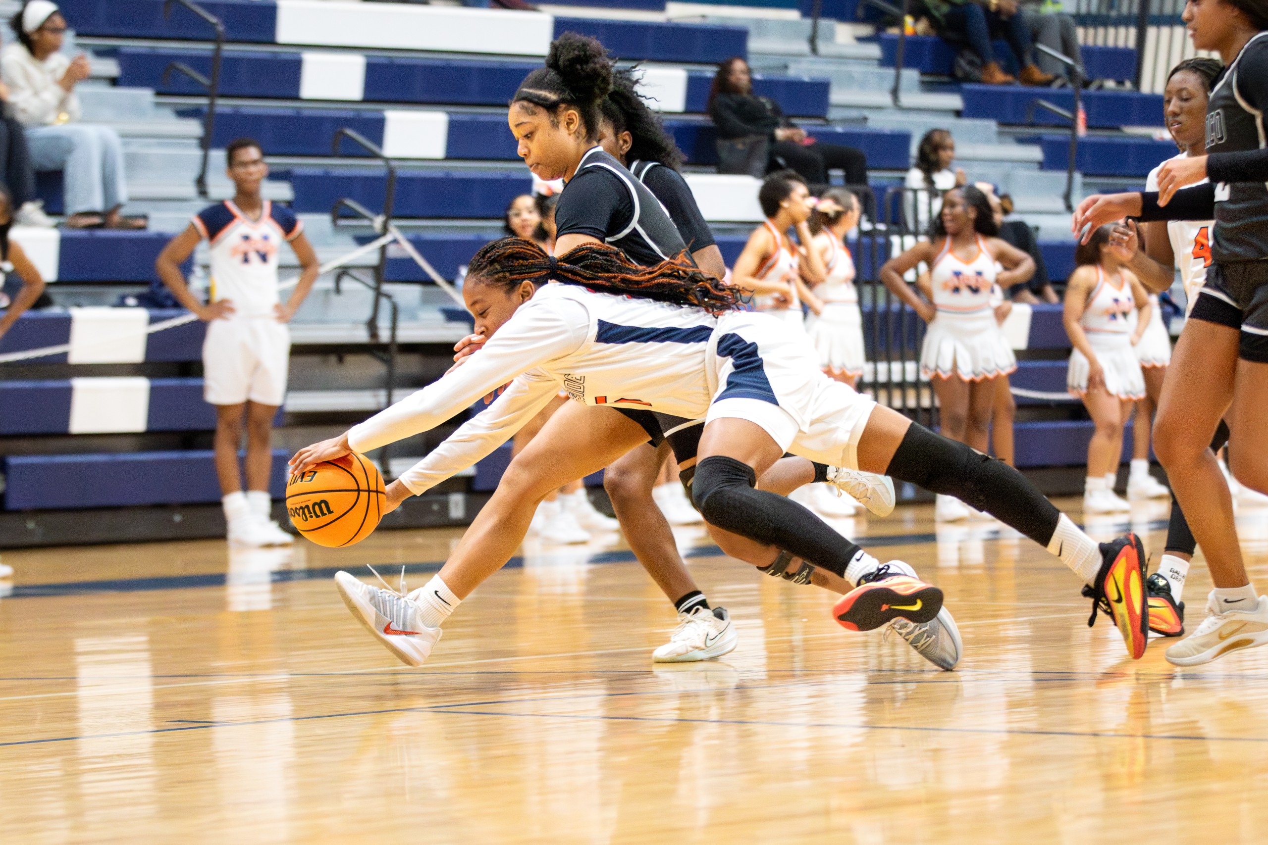 Lady Eagles over come first-half handicap, beat Houston County 56-18