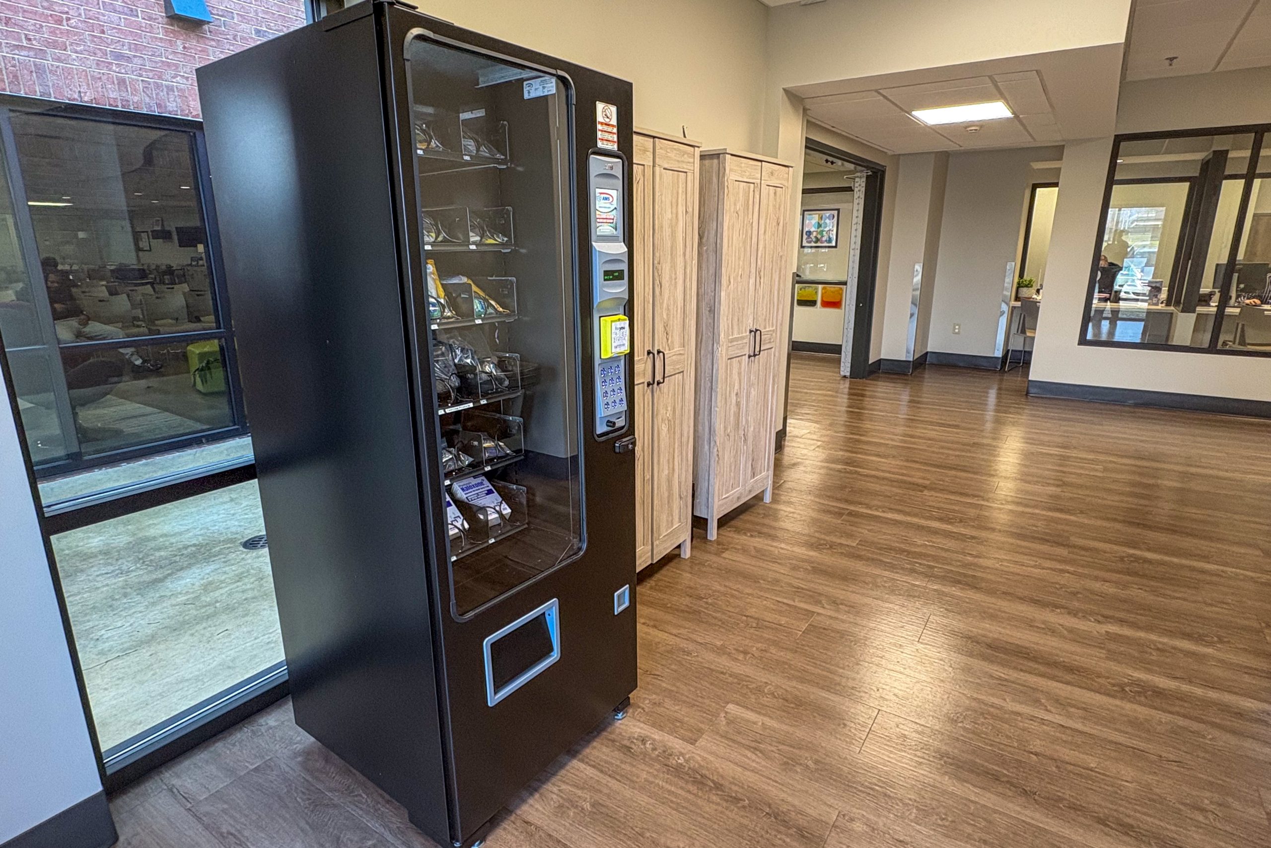 Houston County Health Department installs Harm Reduction Vending Machine, offering Narcan, testing kits, hygiene supplies